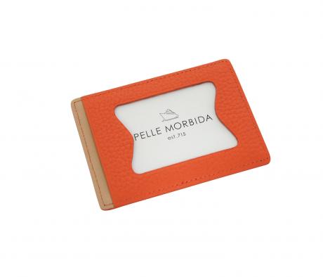 PELLE MORBIDA カードケース CARD CASE pmo-ba007 オレンジ ORANGE