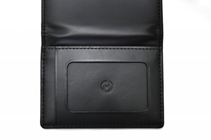 HERGOPOCH エルゴポック 二つ折り財布 ワキシングレザー 06W-PS2 ブラック BLACK