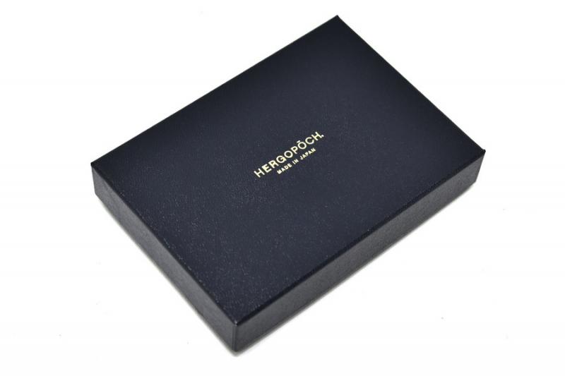 HERGOPOCH エルゴポック 二つ折り財布 ワキシングレザー 06W-PS2 ブラック BLACK