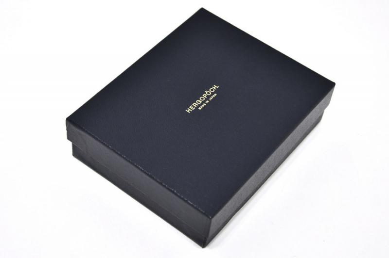 HERGOPOCH エルゴポック 二つ折り財布 ワキシングレザー 06W-MC ブラック BLACK