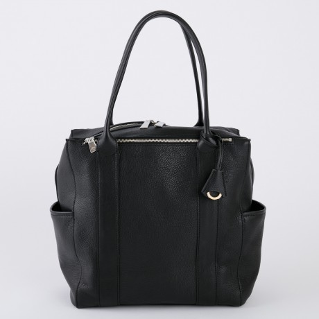 aniary トートバッグ Shrink leather 牛革 Totebag 07-02006-bk