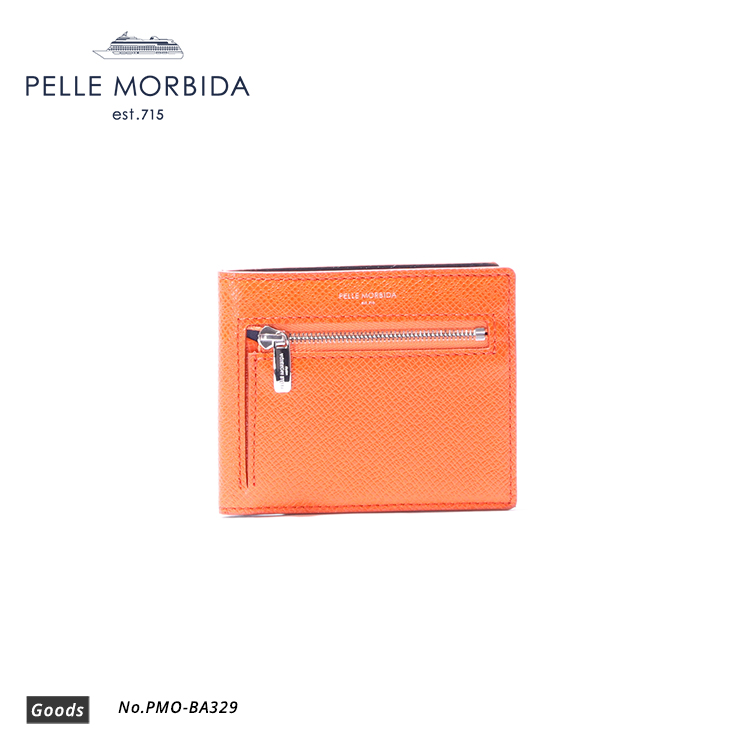【PELLE MORBIDA|ペッレ モルビダ】ウォレット Barca PMO-BA329 Orange