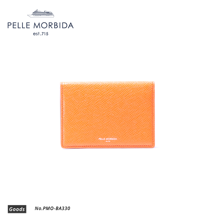 【PELLE MORBIDA|ペッレ モルビダ】カードケース Barca PMO-BA330 Orange
