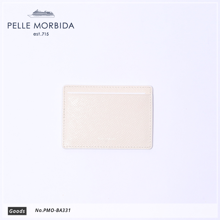 【PELLE MORBIDA|ペッレ モルビダ】パスケース Barca PMO-BA331 White