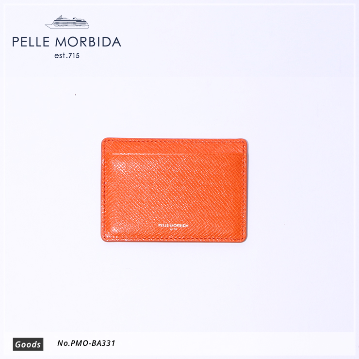 【PELLE MORBIDA|ペッレ モルビダ】パスケース Barca PMO-BA331 Orange
