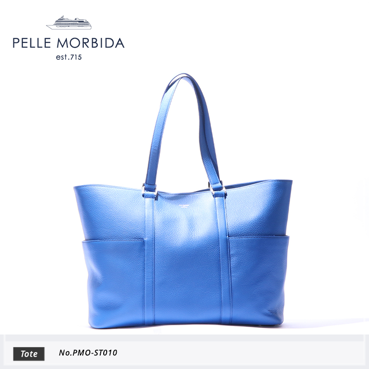 【PELLE MORBIDA|ペッレ モルビダ】トートバッグ Colore PMO-ST010 Blue