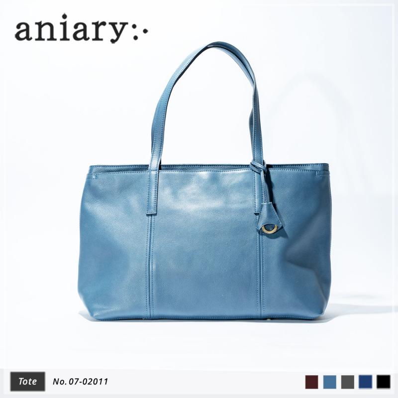aniary トートバッグ Shrink leather 牛革 Totebag 07-02011-ngy