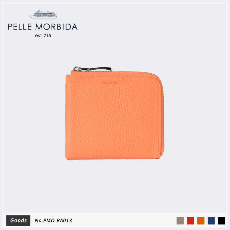 【PELLE MORBIDA|ペッレ モルビダ】コインケース Barca PMO-BA013 Orange