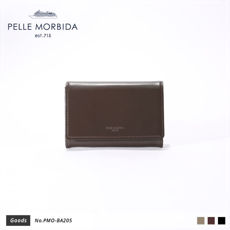 【PELLE MORBIDA|ペッレ モルビダ】カードケース Barca PMO-BA205 Dark Brown