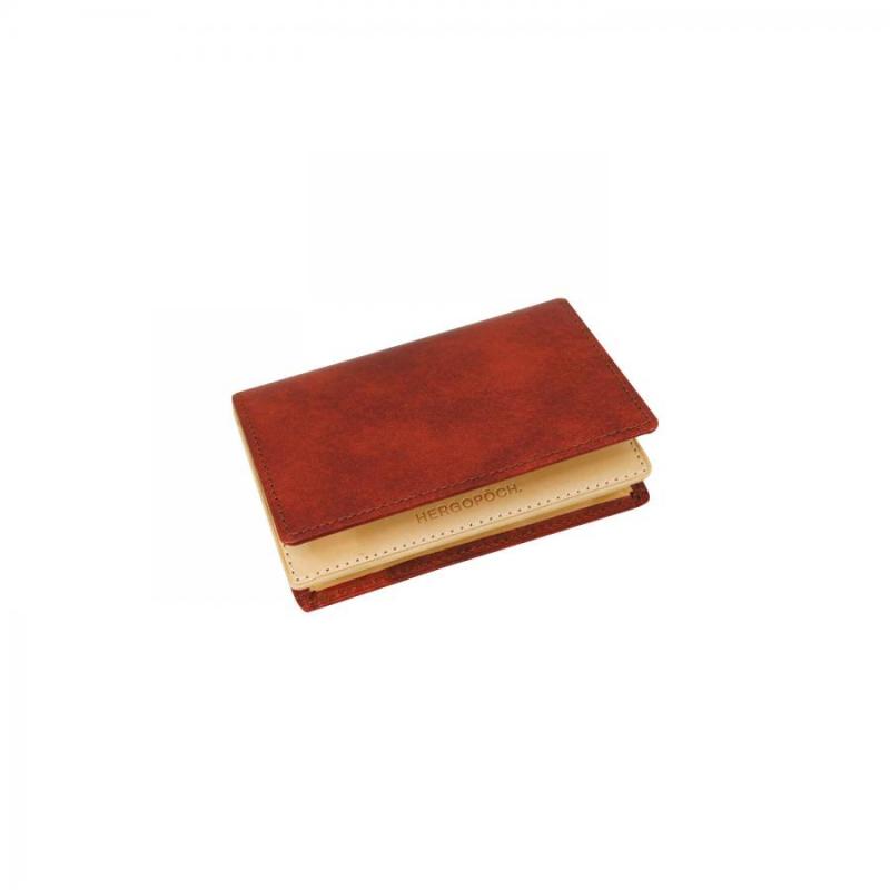HERGOPOCH エルゴポック カードケース ワキシングレザー Card case　06W-NAM レッド Red
