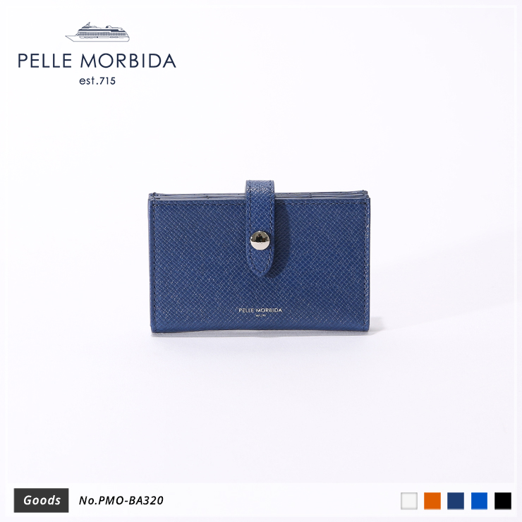 【PELLE MORBIDA|ペッレ モルビダ】カードケース Barca PMO-BA320 Blue