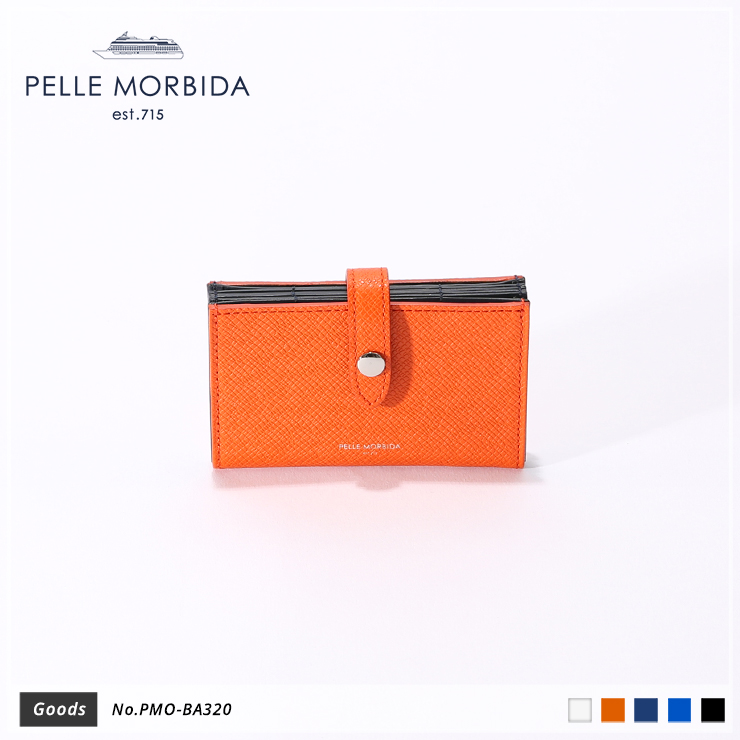 【PELLE MORBIDA|ペッレ モルビダ】カードケース Barca PMO-BA320 Orange