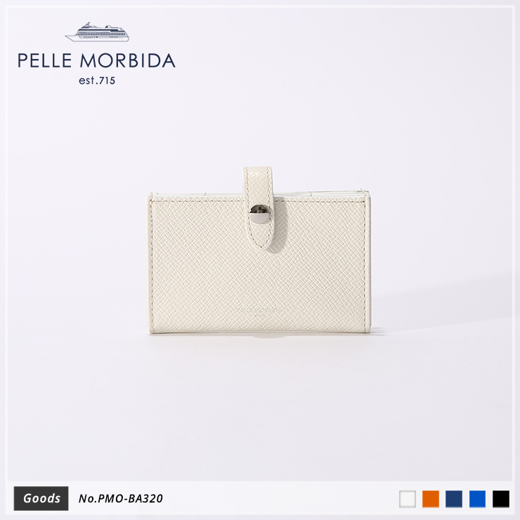 【PELLE MORBIDA|ペッレ モルビダ】カードケース Barca PMO-BA320 White