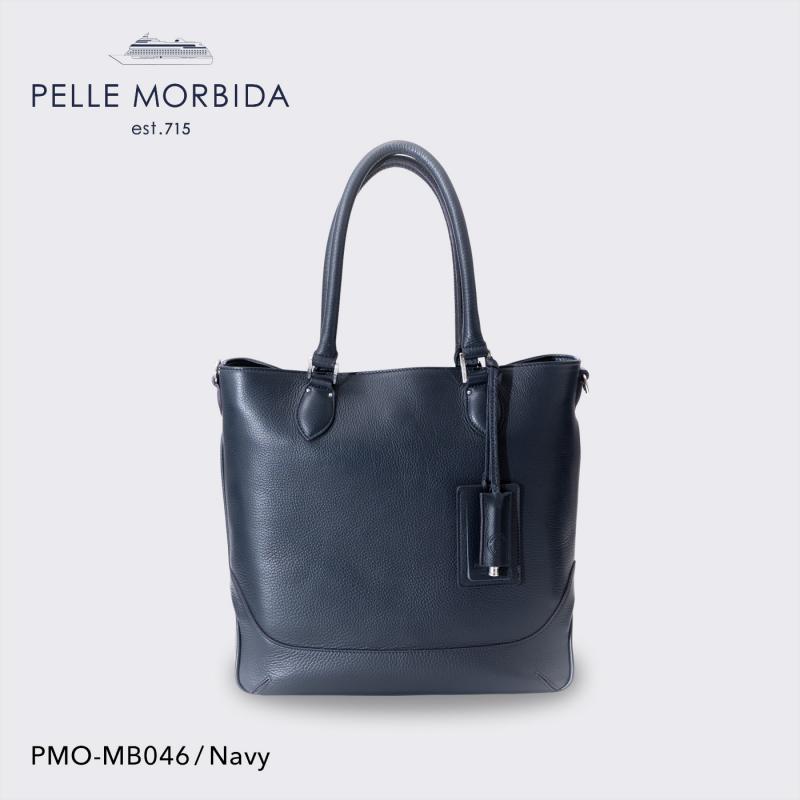PELLE MORBIDA トートtote pmo-mb046 ネイビー NAVY