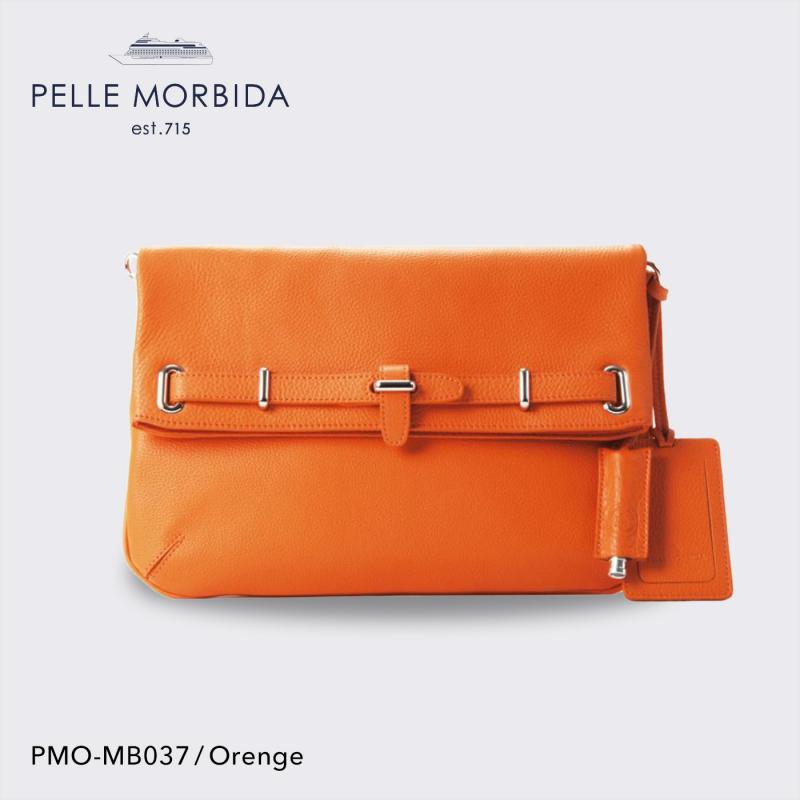 PELLE MORBIDA クラッチ ショルダー clutch shoulder  pmo-mb037 オレンジ ORANGE