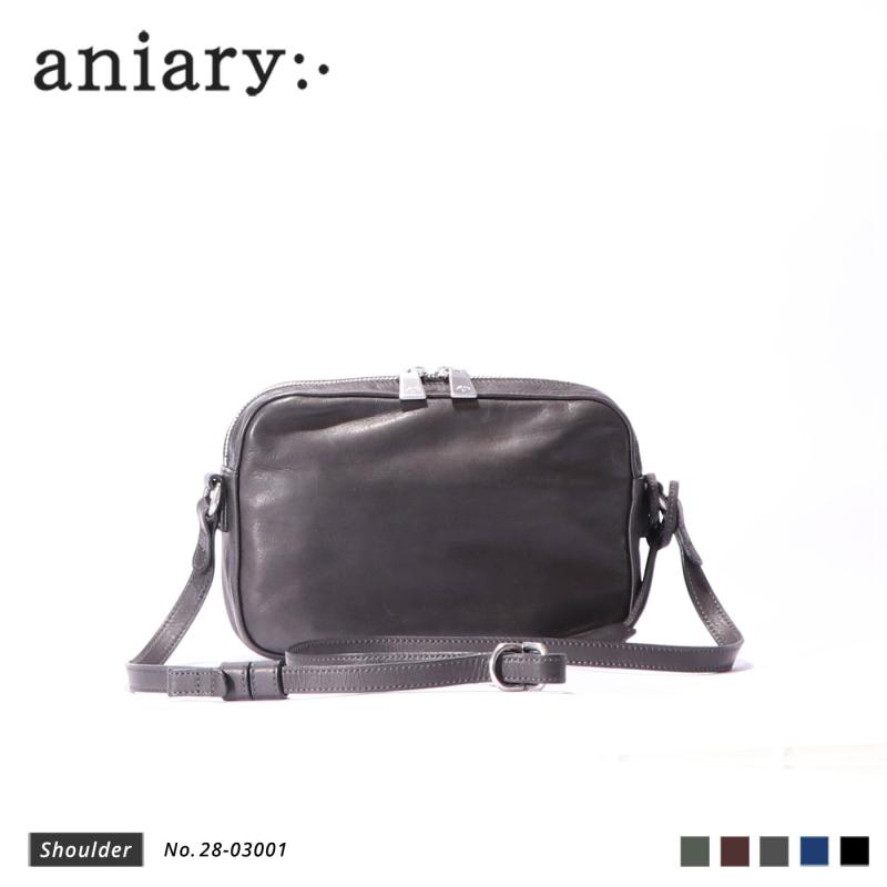 【aniary|アニアリ】ショルダーバッグ Reality Leather 28-03001 Charcoal Gray