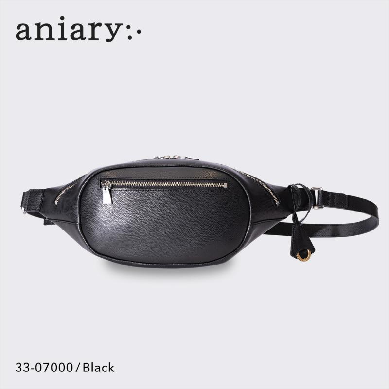 【aniary|アニアリ】ボディバッグ エス-フィルム レザー 33-07000 ブラック