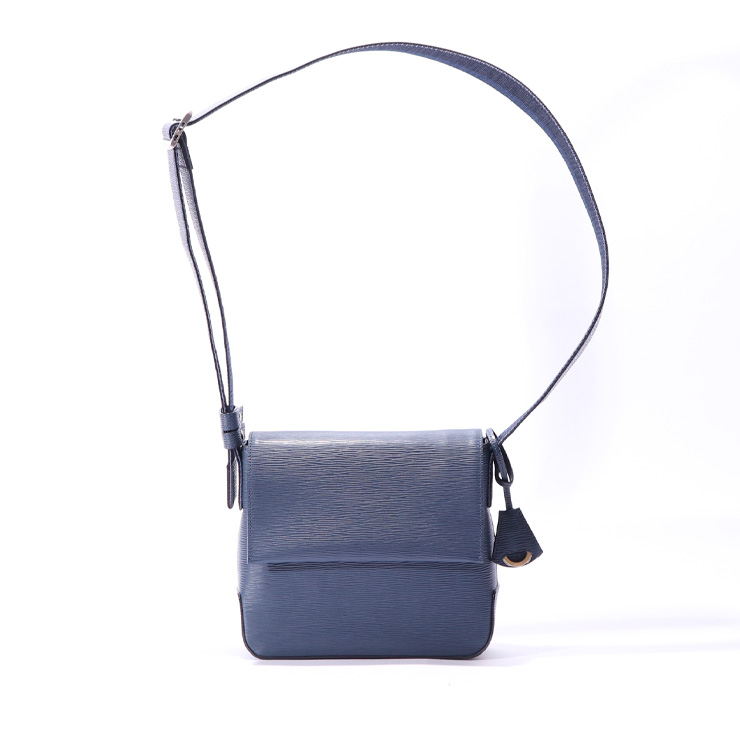 aniary ショルダーバッグ Wave Leather 牛革 shoulderbag 16-03001Navy