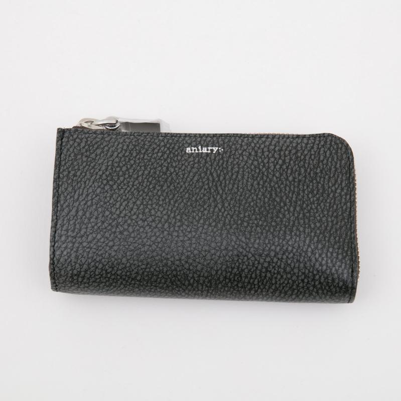 aniaryキーケース Grind Leather 牛革 Key Case 15-20005　ブラック　Black