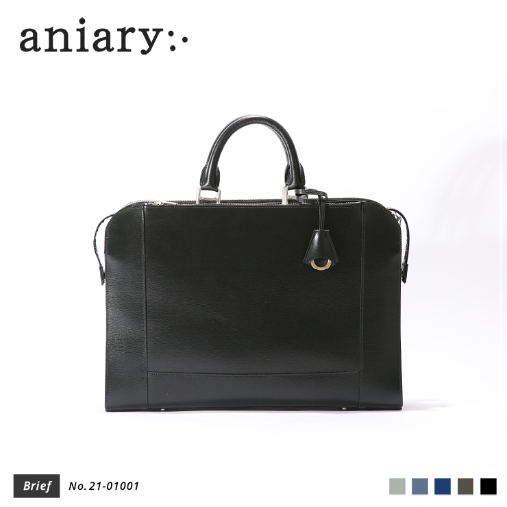 【aniary|アニアリ】ブリーフケース Inheritance Leather 21-01001 Black