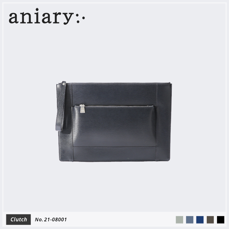 【aniary|アニアリ】クラッチバッグ Inheritance Leather 21-08001 Navy