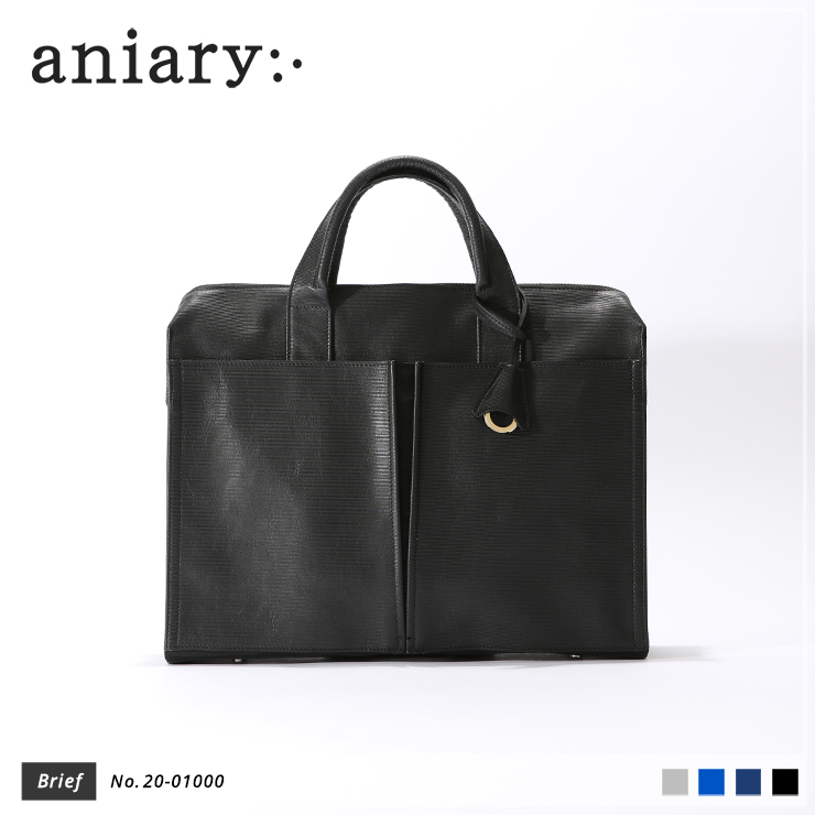 【aniary|アニアリ】ブリーフケース Refine Leather 20-01000 Black