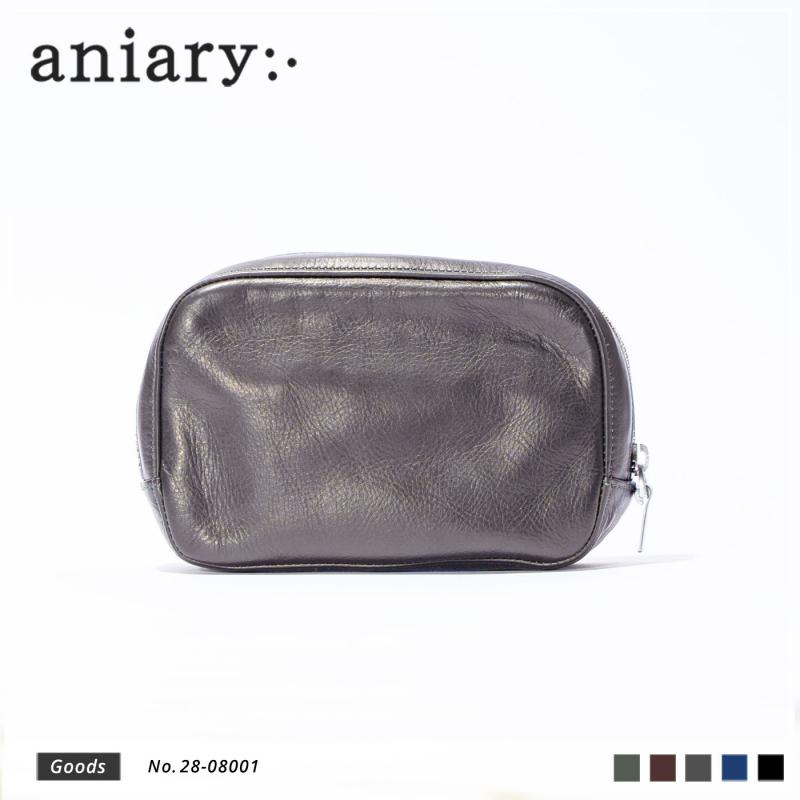【aniary|アニアリ】クラッチバッグ Reality Leather 28-08001 Chacoal Gray