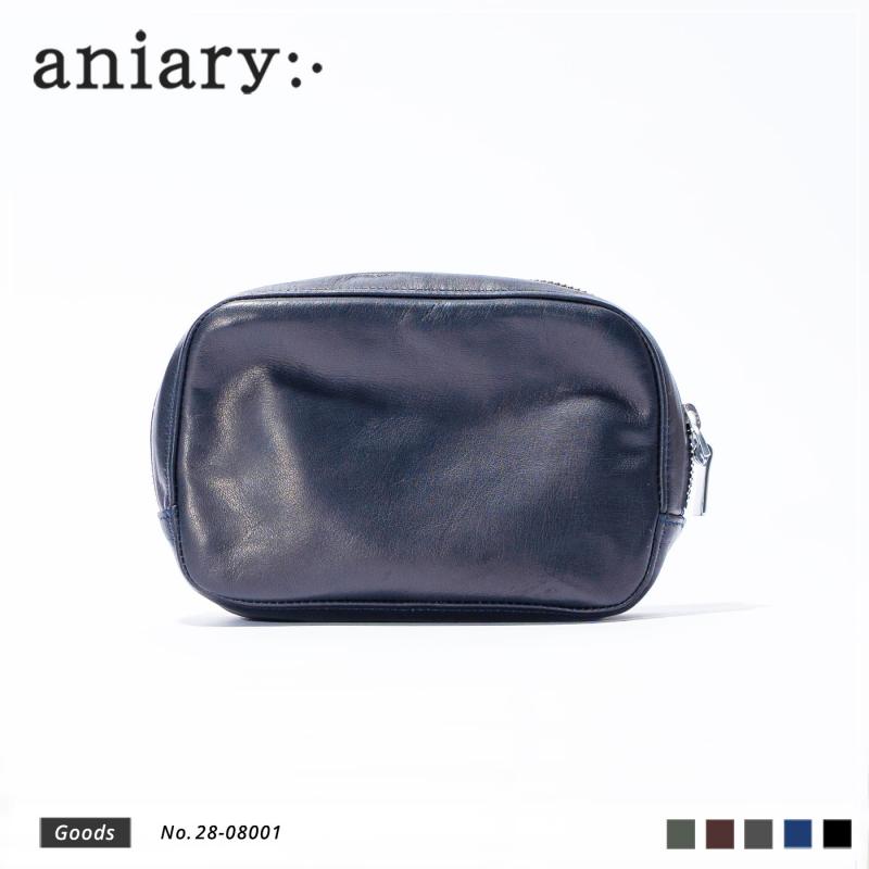 【aniary|アニアリ】クラッチバッグ Reality Leather 28-08001 Dark Navy