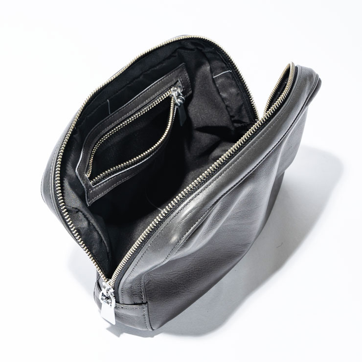 【aniary|アニアリ】クラッチバッグ Reality Leather 28-08002 Gray
