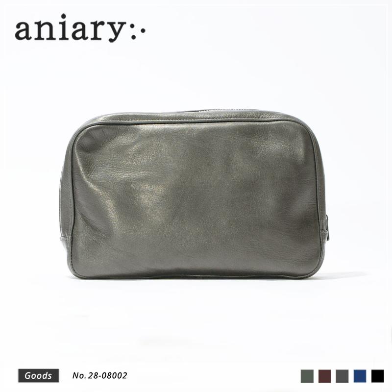 【aniary|アニアリ】クラッチバッグ Reality Leather 28-08002 Dark Moss