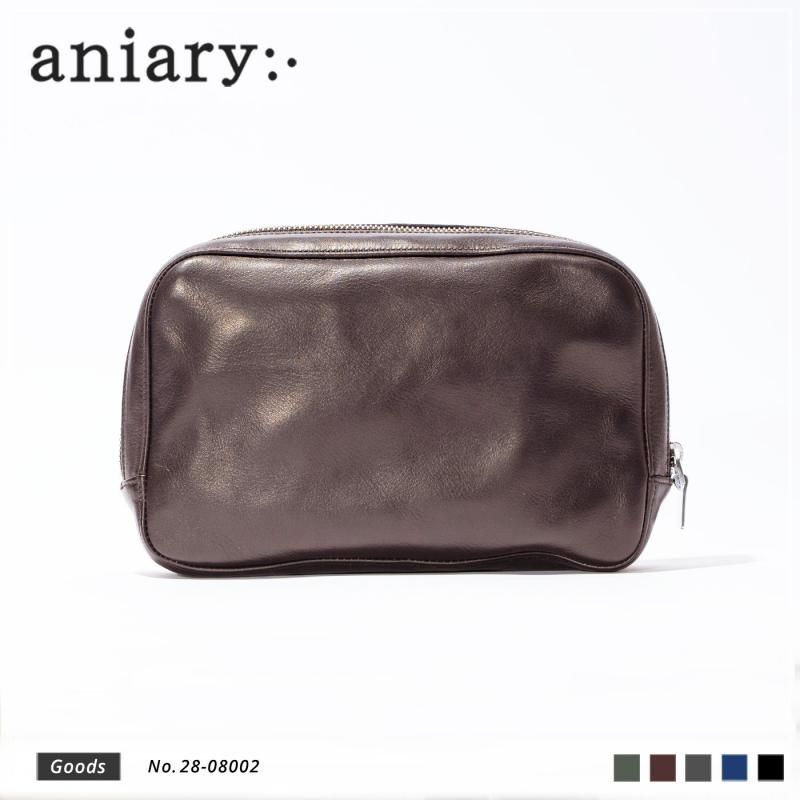 【aniary|アニアリ】クラッチバッグ Reality Leather 28-08002 Dark Bown