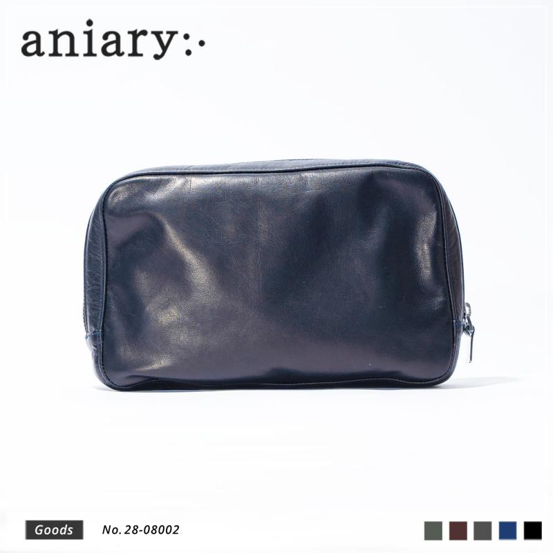 【aniary|アニアリ】クラッチバッグ Reality Leather 28-08002 Dark Navy
