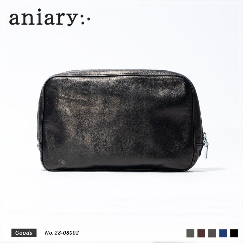 【aniary|アニアリ】クラッチバッグ Reality Leather 28-08002 Black