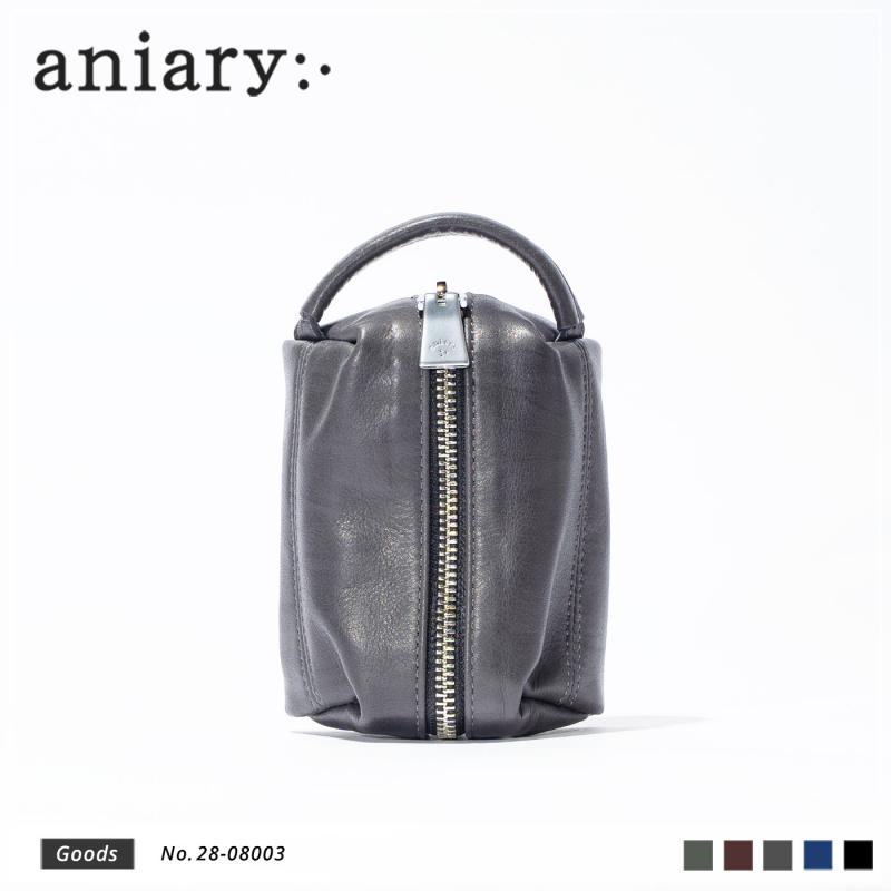 【aniary|アニアリ】クラッチバッグ Reality Leather 28-08003 Chacoal Gray