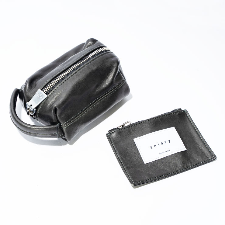 【aniary|アニアリ】クラッチバッグ Reality Leather 28-08003 Black