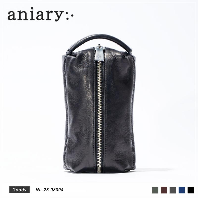 【aniary|アニアリ】クラッチバッグ Reality Leather 28-08004 Black