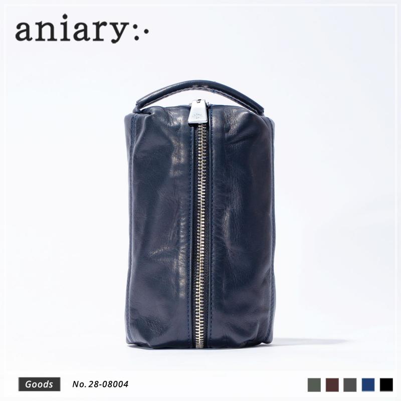 【aniary|アニアリ】クラッチバッグ Reality Leather 28-08004 Dark Navy
