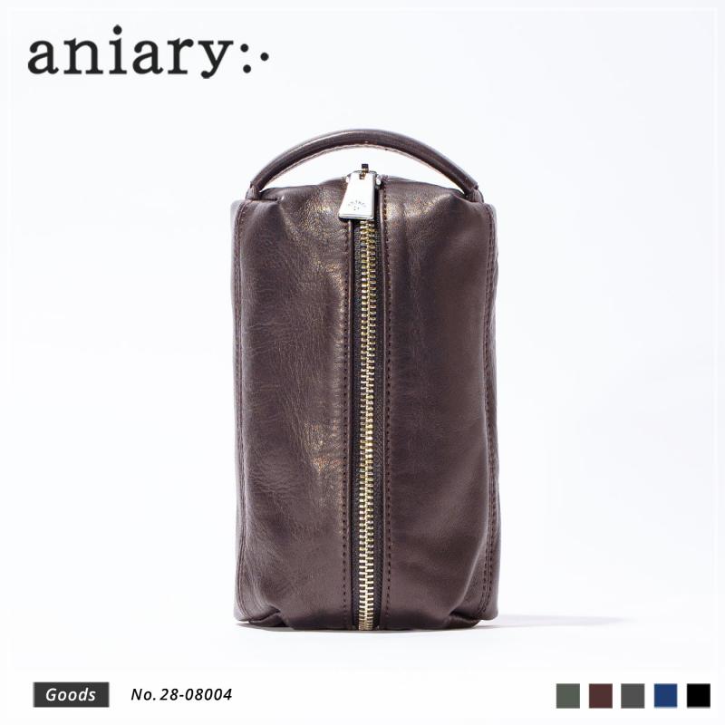 【aniary|アニアリ】クラッチバッグ Reality Leather 28-08004 Dark Brown
