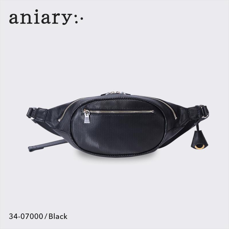 【aniary|アニアリ】ボディバッグ ジー-フィルム レザー 34-07000 ブラック