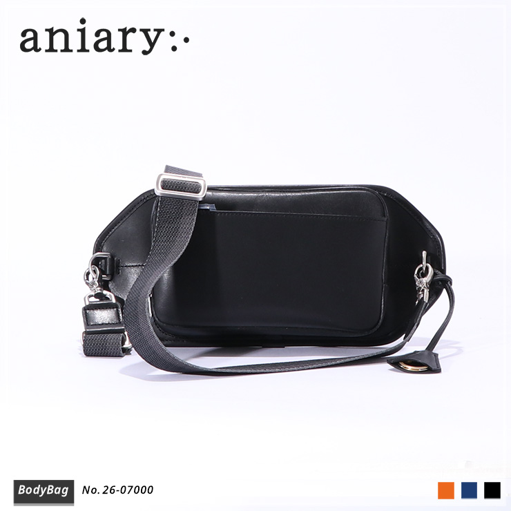 【aniary|アニアリ】ボディバッグ Axis Leather 26-07000 Black