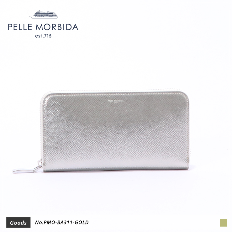 【PELLE MORBIDA|ペッレモルビダ】ウォレット Barca PMO-BA311 Gold
