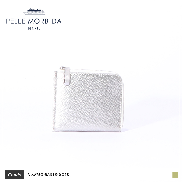 【PELLE MORBIDA|ペッレモルビダ】ウォレット Barca PMO-BA313 Gold