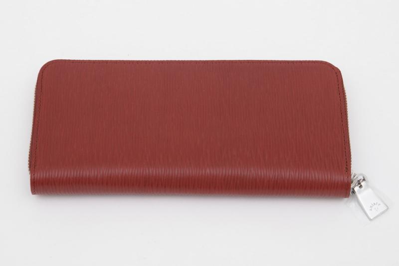 aniaryウォレット Wave Leather 牛革 Wallet 16-20003　スモーキーブラウン　Smoky Brown