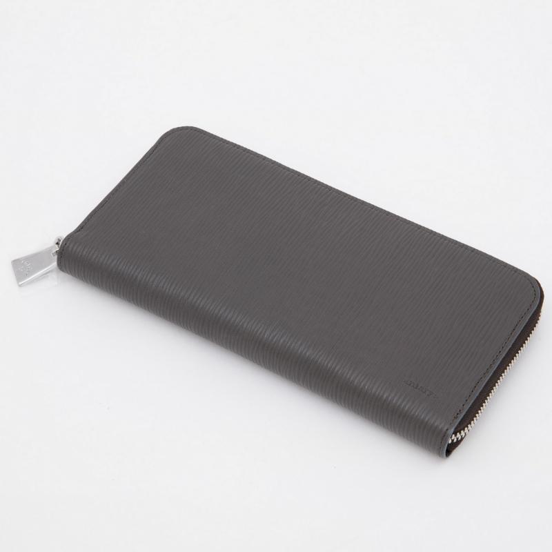 aniaryウォレット Wave Leather 牛革 Wallet 16-20003　グレー　Gray