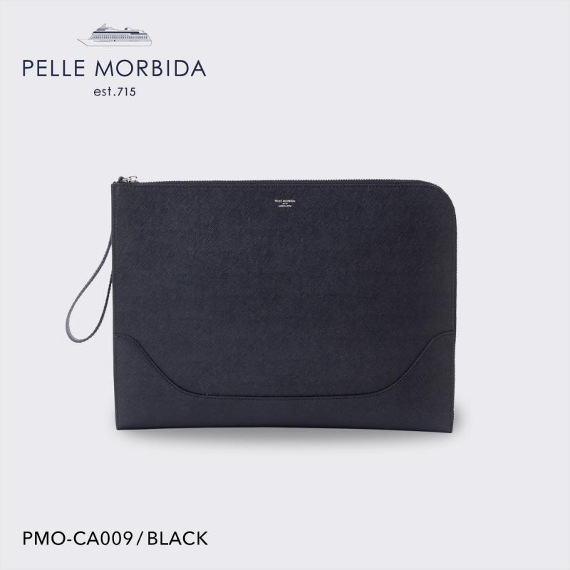 PELLE MORBIDA クラッチバッグ pmo-ca009 ブラック