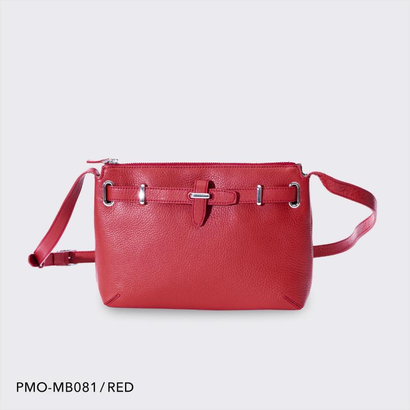 【正規取扱店】【PELLE MORBIDA ペッレモルビダ】メイデンヴォヤージュ 牛革 本革 レザー ショルダーバッグ メンズ【プレゼント ギフト】日本製 PMO-MB081 レッド