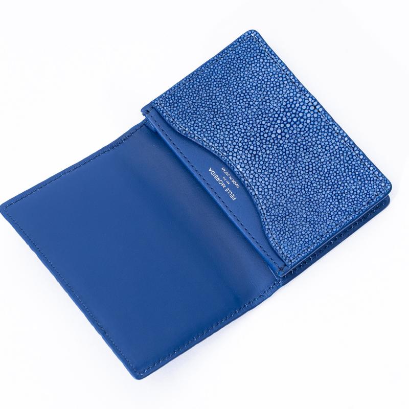【正規取扱店】【PELLE MORBIDA ペッレモルビダ】バルカ エイ革 牛革 レザー カードケース メンズ【プレゼント ギフト】日本製 PMO-SR003 ネイビー
