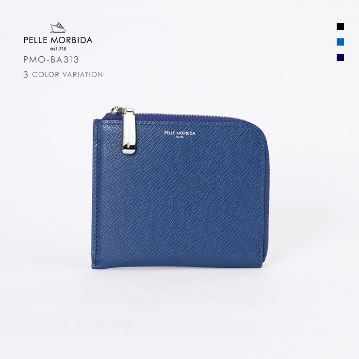 PELLE MORBIDA コインケース 牛革 Coincase PMO-BA313 ブルー Blue