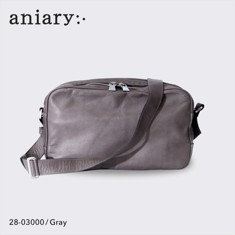 【aniary|アニアリ】ショルダーバッグ Reality Leather 28-03000 Gray