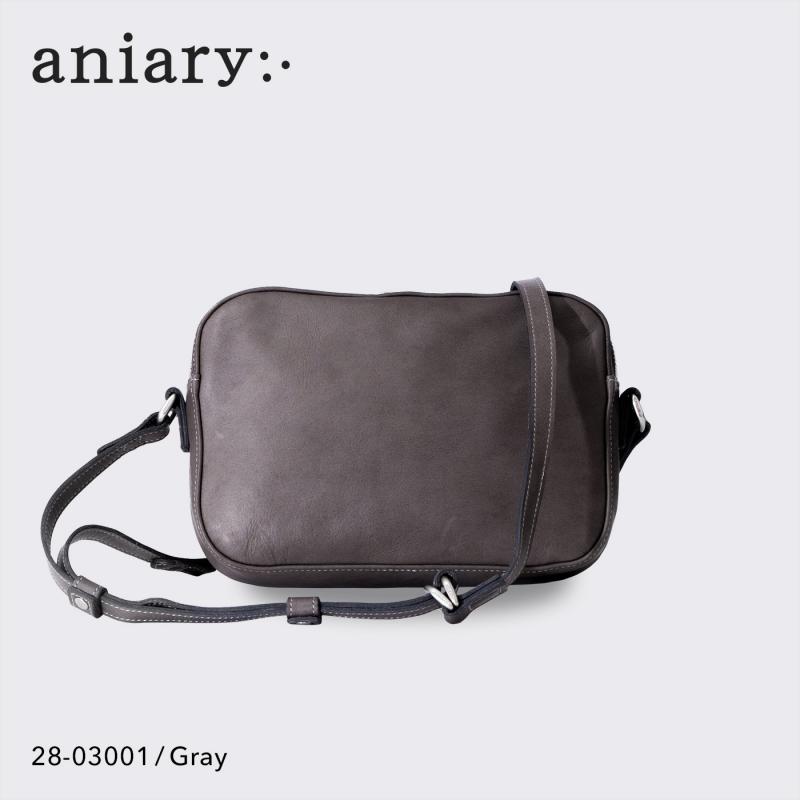 【aniary|アニアリ】ショルダーバッグ Reality Leather 28-03001 Gray